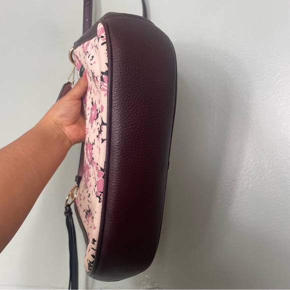 Coach Daisy Print Chaise 61 Crossbody Floral Pink White Purple L1979 89471 - Picture 5 of 14